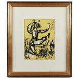 CHAGALL, Marc, "Le cirque", Original-Farblithografie, 31,5 x 23,5, nummeriert 69/100, A.Sauret, 196