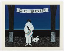 BALET, Jan (1913-2009), "Ce soir", Öl/Malkarton, 34 x 44, unten links signiert, R. 