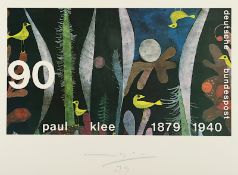 MAVIGNIER, Almir da, "Für Paul Klee", Farboffset, 26 x 46, handsigniert und datiert, Edition der Gr