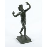 TANZENDER FAUN VON POMPEJI, Bronze, H 32, ITALIEN, 19.Jh.