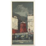 ACKERMANN, Rudolf Werner (1908-1982), "Moulin Rouge", Öl/Hartfaser, 80 x 40, unten rechts signiert,