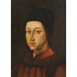 PORTRAITMALER WOHL 19.JH., "Bildnis des Humanisten Rudolph Agricola (1443-1485)", wohl nach einem K