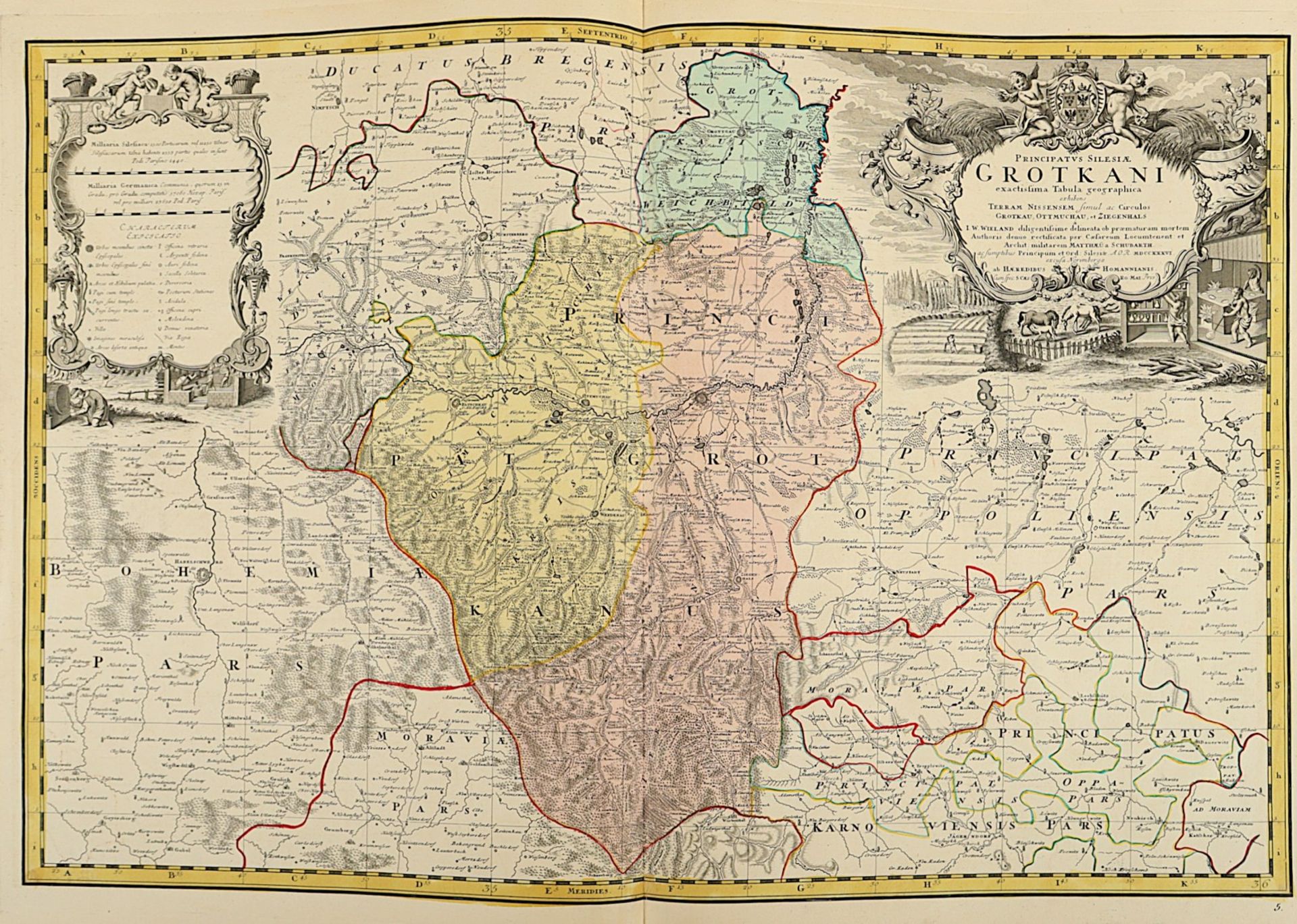 ATLAS HERZOGTUM SCHLESIEN, "Atlas silesiae id est Ducatus Silesiae generaliter quatuor mappis..", F - Image 2 of 9