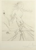 DALI, Salvador, "Hommage à Klimt", Original-Radierung, 59 x 49,5, nummeriert 112/300, handsigniert,