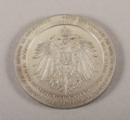 MEDAILLE ZUM BESUCH KAISER WILHELMS II. 1917 IN KONSTANTINOPEL, Silber