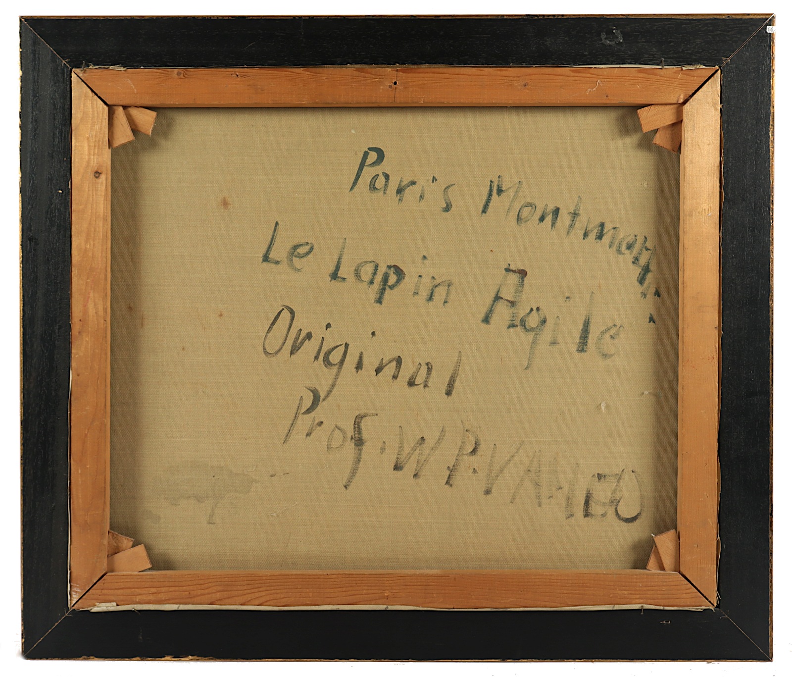 PRESCHER VAN ED, Walter (1916-1988), "Blick auf das Kabarett Le Lapin Agile auf Montmartre in Paris - Image 3 of 3