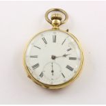 TASCHENUHR, 750/ooo Gelbgold, Staubdeckel Metall, besch. und rest.bed., 79,5 g, Dm 4,5, SCHWEIZ, 19