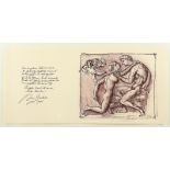 BREKER, Arno, "Das Paar", Original-Lithografie, ca. 29 x 33, handsigniert, ungerahmt