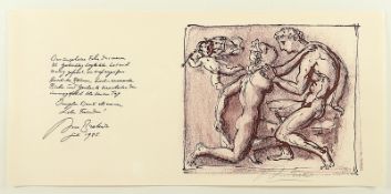 BREKER, Arno, "Das Paar", Original-Lithografie, ca. 29 x 33, handsigniert, ungerahmt 