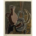 BRAQUE, Georges, "Le port et la faucille", Original-Farblithografie, 27,5 x 21,5, nummeriert 171/25