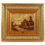 MARTI (Maler 2.H.20.Jh.), "Niederländische Landschaft mit Mühle", Öl/Lwd., 26,5 x 35, unten rechts