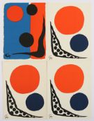 CALDER, Alexander, vier Arbeiten, Original-Farblithografien, 25,5 x 19, aus "L'atelier Mourlot", Th