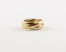 TRINITY RING, 750/ooo Gelbgold, Rotgold und Weißgold, Nr.A3969A, RG 47, 7,2g, CARTIER 