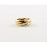 TRINITY RING, 750/ooo Gelbgold, Rotgold und Weißgold, Nr.A3969A, RG 47, 7,2g, CARTIER