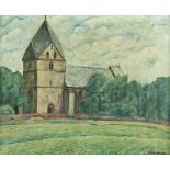 BÄRENFÄNGER, Karl (1888-1947), "Kirche im westfälischen Hohensyburg", Öl/Lwd., 69 x 84, unten recht