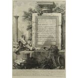 PIRANESI, Radierung, 56,5 x 39,5, Blatt XLII aus Antichita Romane, 1756, R.