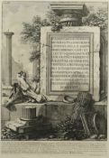 PIRANESI, Radierung, 56,5 x 39,5, Blatt XLII aus Antichita Romane, 1756, R. 