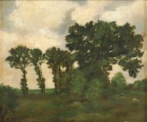 SCHINDLER, A. (Maler 1.H.20.Jh.), "Landschaft", Öl/Lwd., 18,5 x 22, auf Karton aufgezogen, unten li