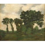 SCHINDLER, A. (Maler 1.H.20.Jh.), "Landschaft", Öl/Lwd., 18,5 x 22, auf Karton aufgezogen, unten li