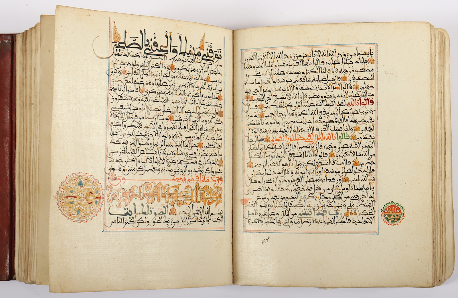 SELTENER KORAN, (QUR'AN) farbige Malerei auf Papier, arabische Handschrift, 18.Jh. - Image 6 of 14