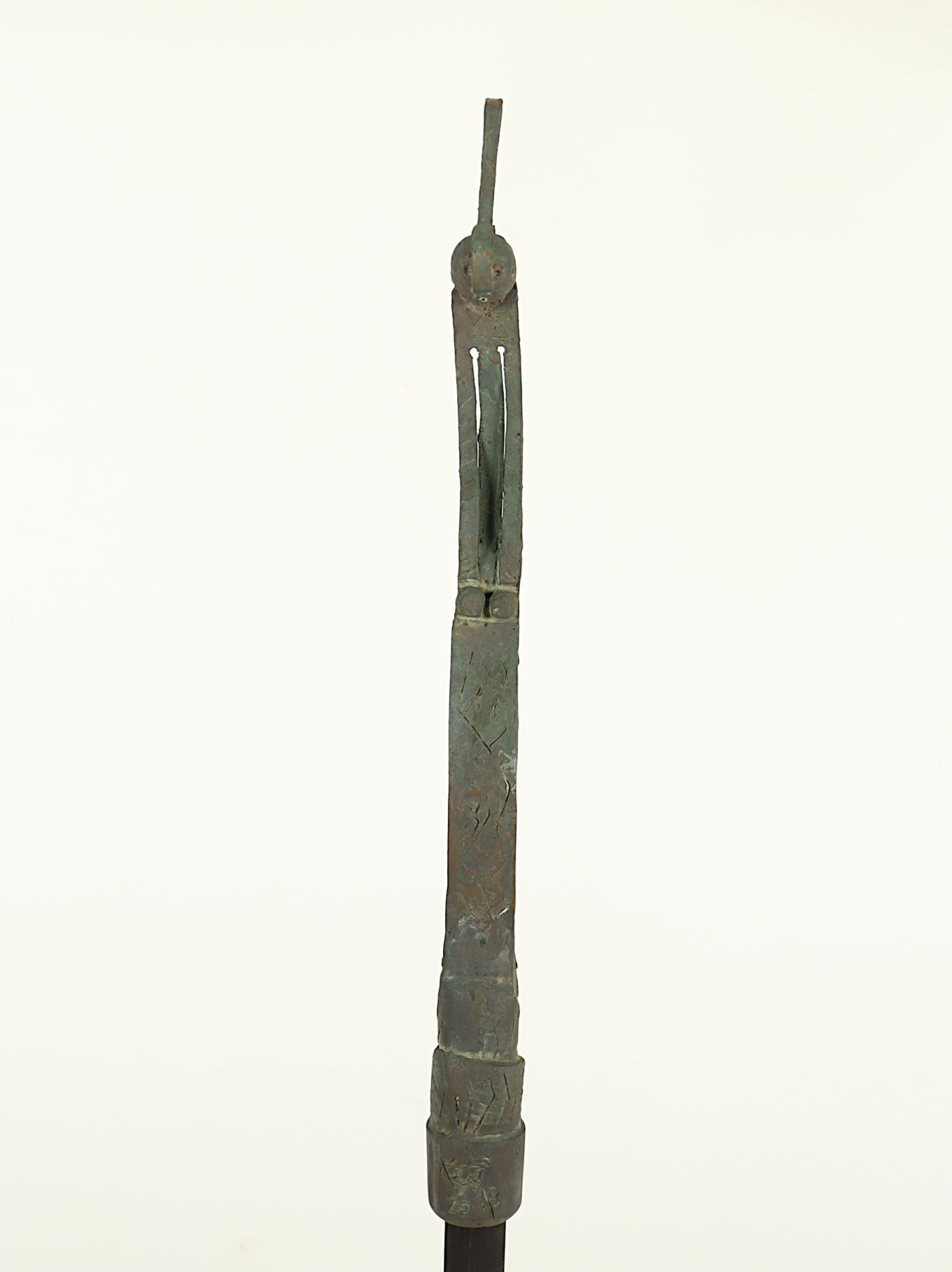 SCHOLL-SABBATINI, Bettina, "o.T.", Skulptur, Bronze, H 153, signiert und nummeriert, 1991  - Bild 2 aus 6