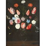 VAN KESSEL, Jan I. (1626-1679), Umkreis/Schule, "Blumenstilleben mit Schwalbenschwanz", Öl/Lwd., 60