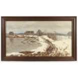 KARINSKAYA, Anna Nikolaevna (1871-1931), "Winterlandschaft", Öl/Lwd., 55 x 102, unten links signier