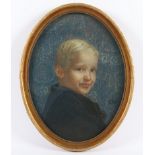 PORTRAITMALER A.20.JH., "Bildnis eines Jungen", Pastell/Papier, 45 x 35, unten rechts unleserlich s