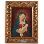 MEMLING, Hans (ca. 1433-1494), Kopie um 1900 nach "Madonna mit Kind", Öl/Holz, 29 x 20,5, verso bez