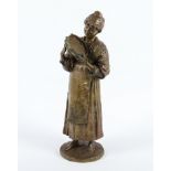 IFFLAND, Franz (1862-1933), "Frau mit Tambourin", Bronze, H 31, auf dem Sockel signiert