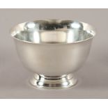 BOWL / FUSS-SCHALE, 925/ooo, H 8, Dm 13, 260g, Modellnr. 23615, TIFFANY & Co., 20.Jh.