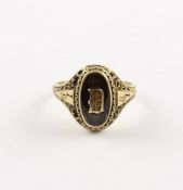COLLEGE-RING, 375/ooo Gelbgold, RG 55, 5,4g 