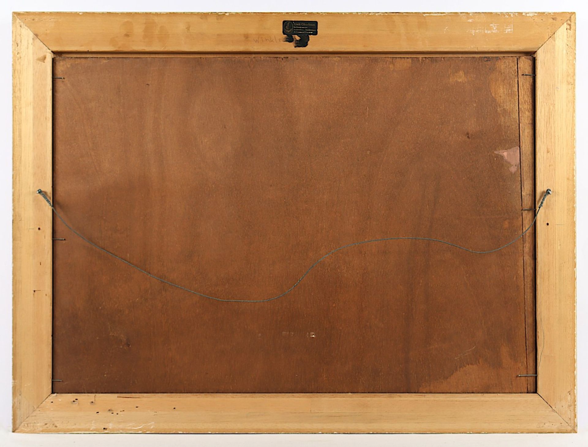 PENNING, Ernst (deutsch 1.H.20.Jh.), "Der Binger Mäuseturm", Öl/Lwd., 48,5 x 69,5, auf Holz aufgezo - Bild 4 aus 4