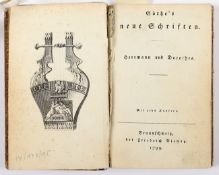GOETHE, Herrmann und Dorothea, Goethe's neue Schriften, bei Friedrich Vieweg, Braunschweig, 1799, m
