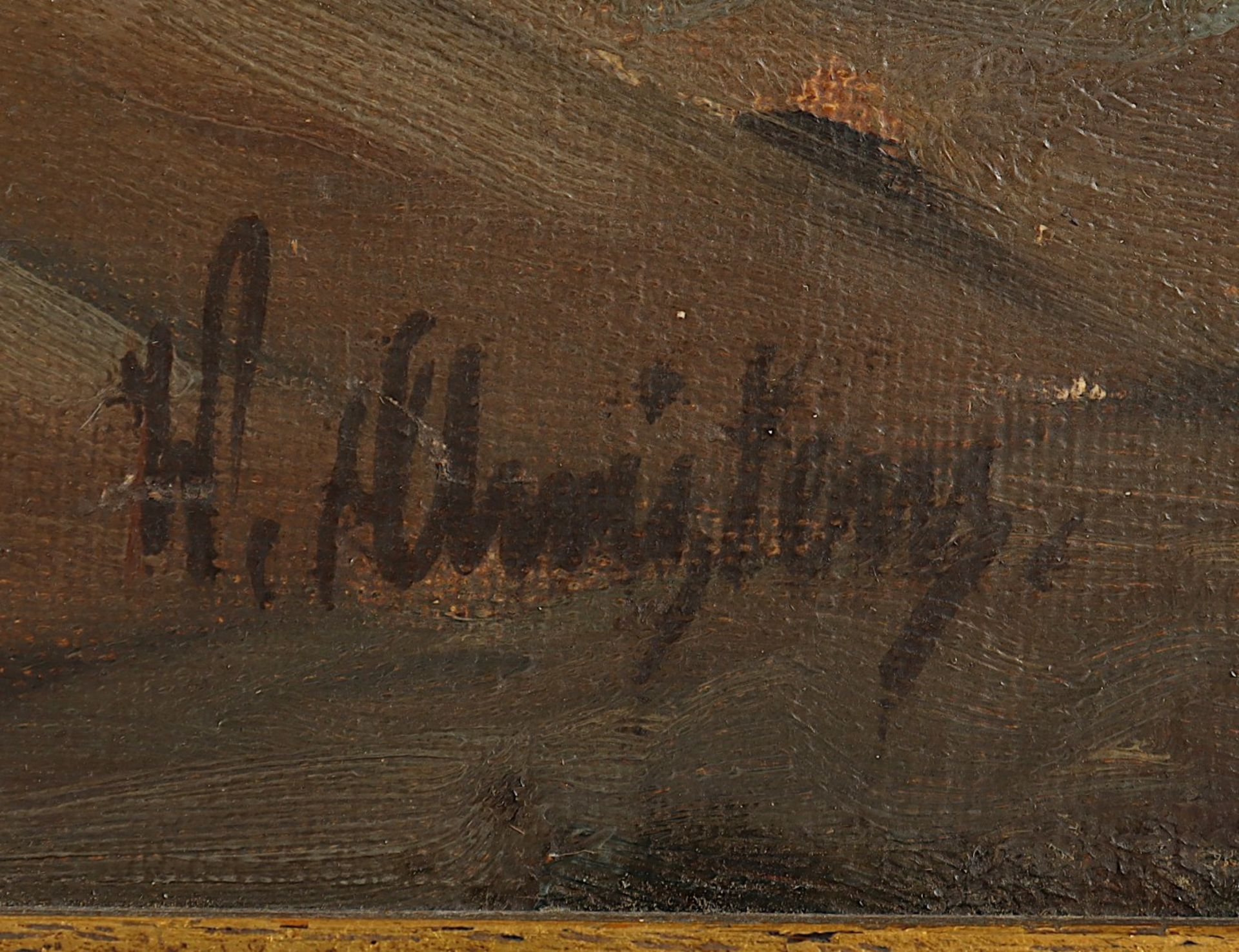 CHRISTENS, Wilhelm (1878-1964), "In der Werkstatt", Öl/Lwd., 47 x 58, unten rechts signiert, R. - Image 3 of 4