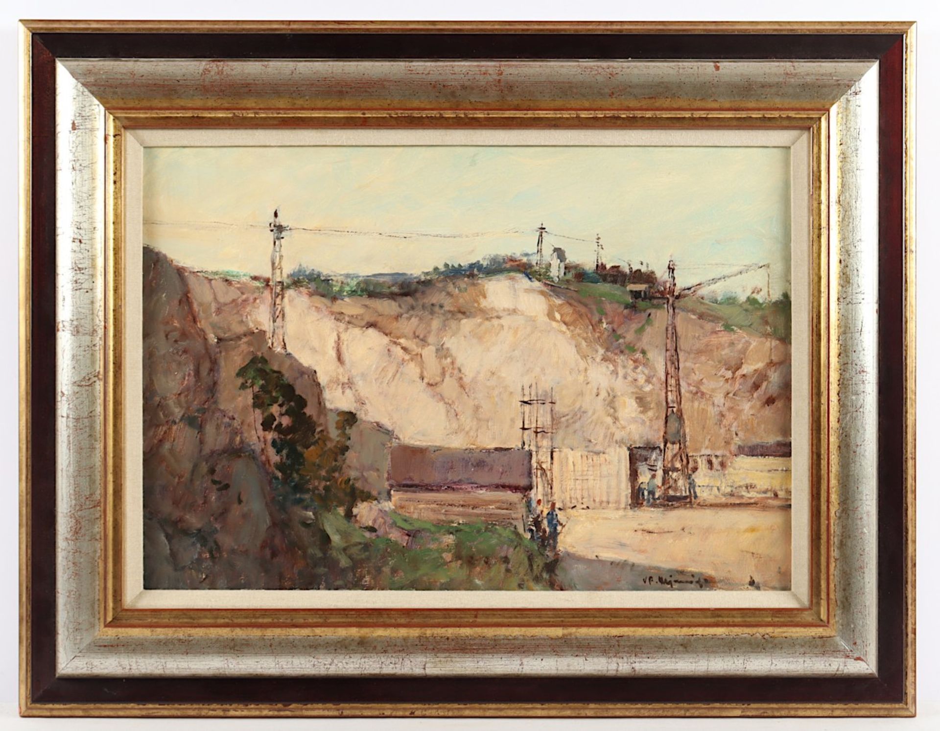 ULSMID, Václav Frantisek (1903-1985), "In der Sandgrube", Öl/Malkarton, 36 x 50, unten rechts signi