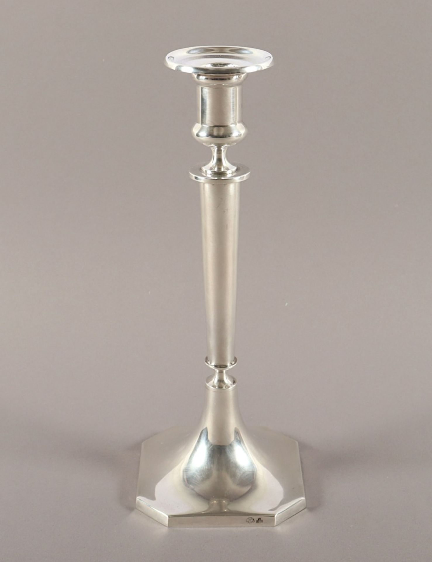 WIENER BIEDERMEIER-LEUCHTER, 13lötig, H 29,5, 492g, MM "ARA", WIEN, 1840