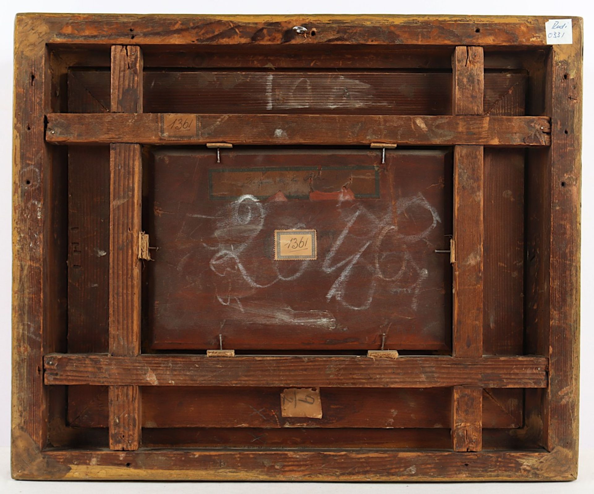 MONIER, C. (Frankreich 2.H.19.Jh.), "Heimkehrende Fischer", Öl/Holz, 18 x 28, unten rechts signiert - Bild 4 aus 4