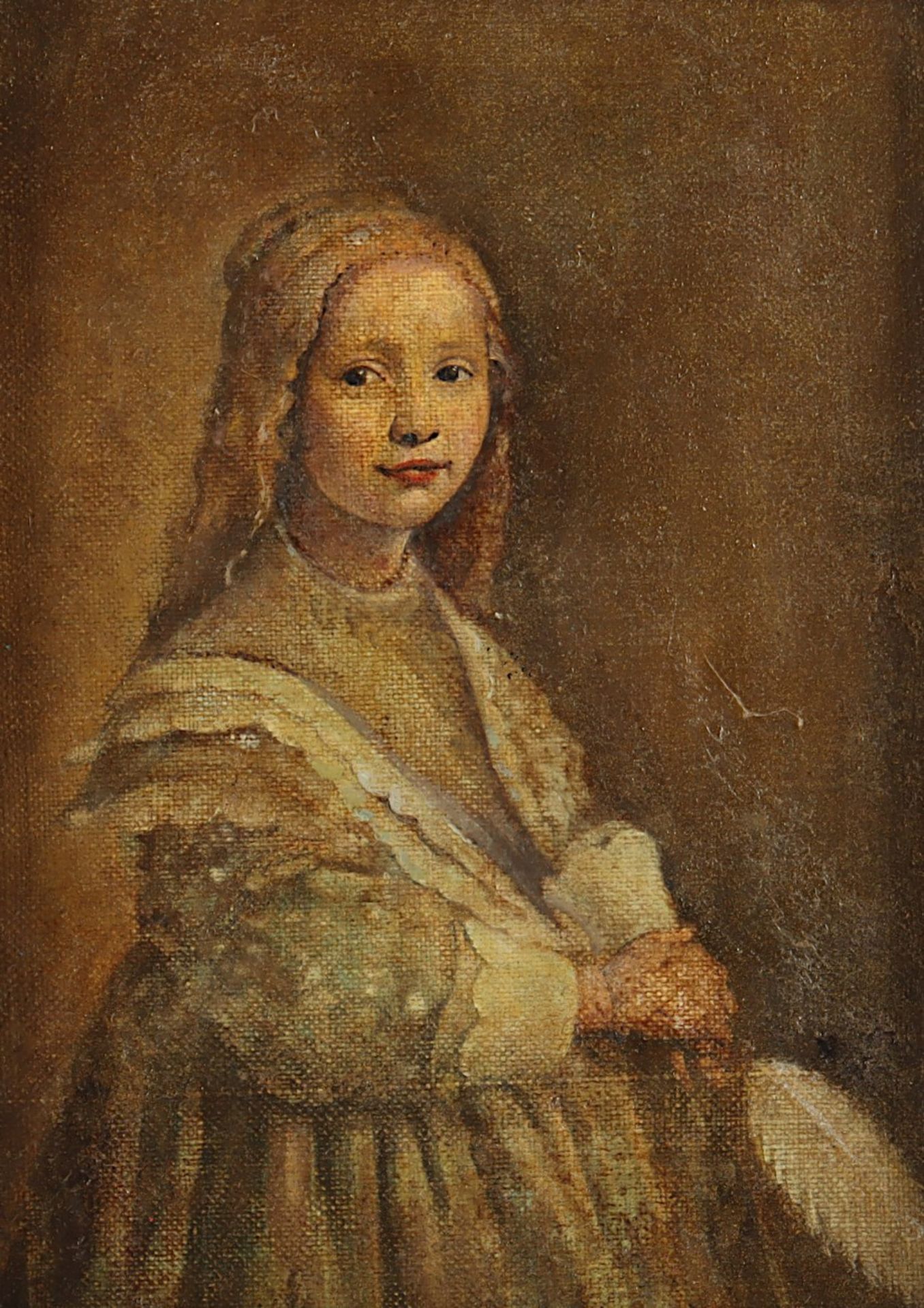 VERSPRONCK, Jan Cornelisz (1600-1662), Kopie des 19.Jh. nach, "Portrait eines Mädchens", Öl/Lwd., 2