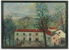 RUGGIERO, Franco (1912-1996), "Ansicht auf Cascina", Öl/Malkarton, 50 x 70, unten links signiert, R