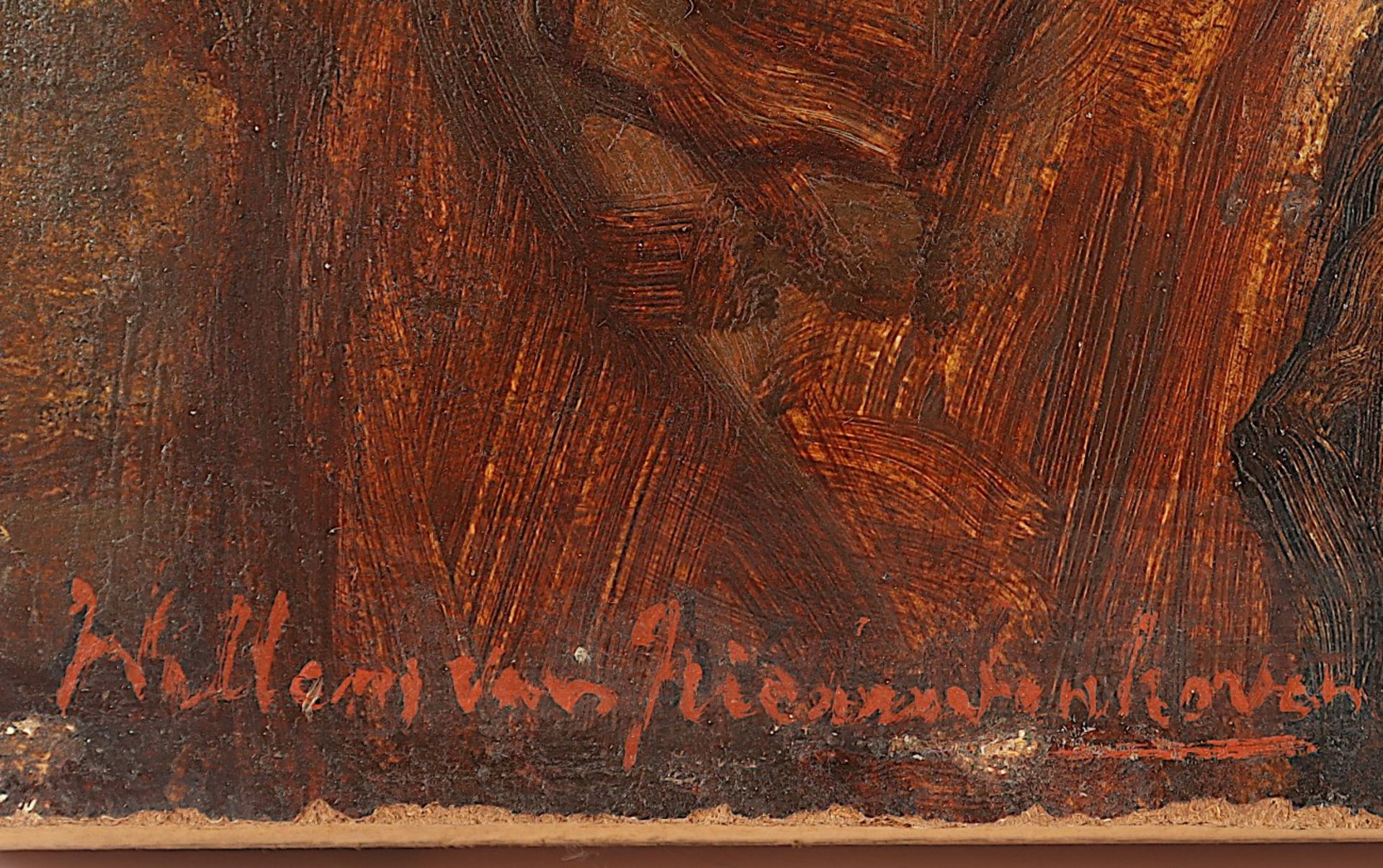 VAN NIEUWENHOVEN, Willem (1879-1973), "Bildnis eines alten bärtigen Mannes", Öl/Holz, 40 x 30, unte - Bild 2 aus 2