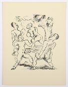 GROSSMANN, Rudolf, "Die Boxer", Lithografie, 22,5 x 18, erschienen in: Kurt Pfister, "Deutsche Grap