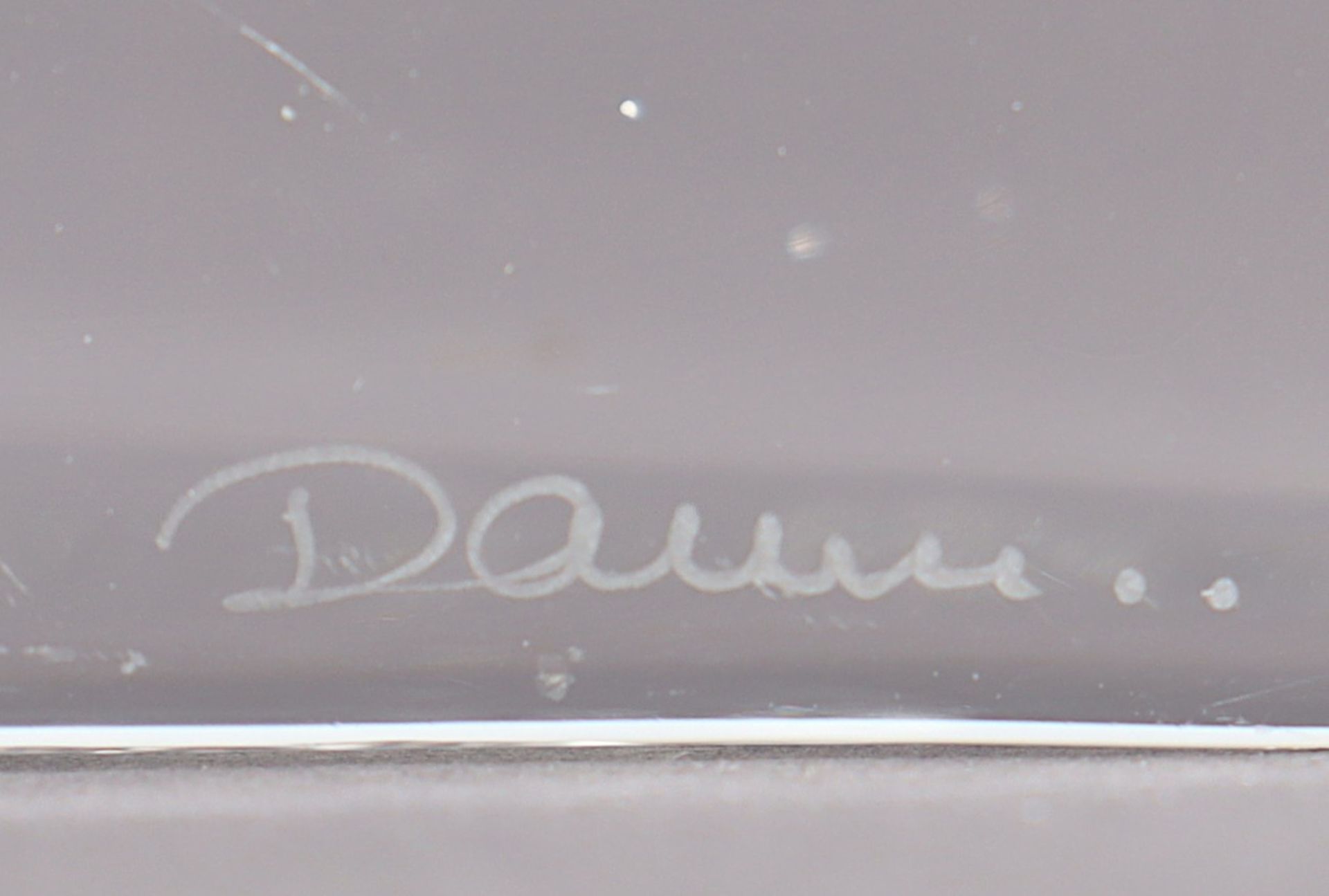 KLEINE VASE, Glas, L 9,5, signiert DAUM  - Bild 2 aus 2