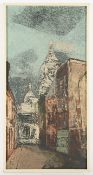 ACKERMANN, Rudolf Werner (1908-1982), "Sacré-Coeur", Öl/Hartfaser, 80 x 40, unten rechts signiert, 