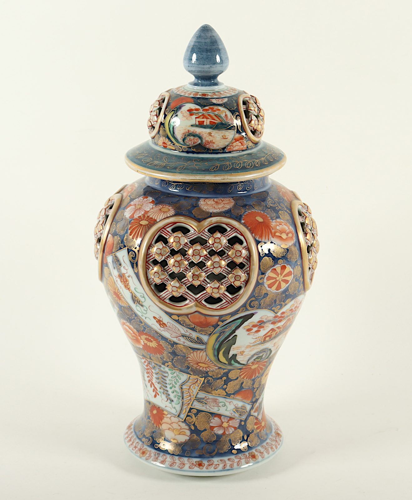 IMARI-DECKELVASE, wohl DELFT - Image 4 of 6