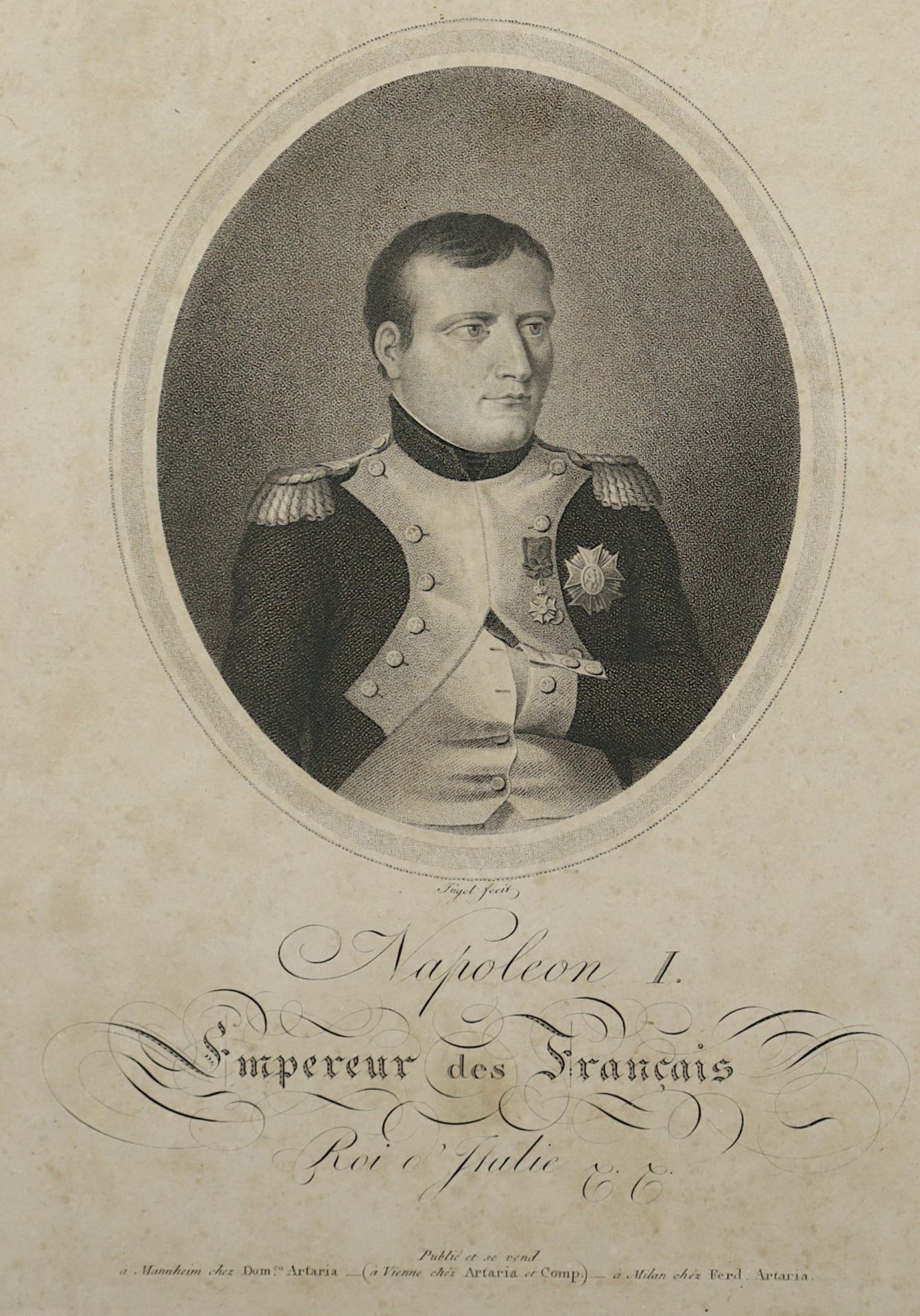 zwei Stiche Napoleon, R. - Image 2 of 2
