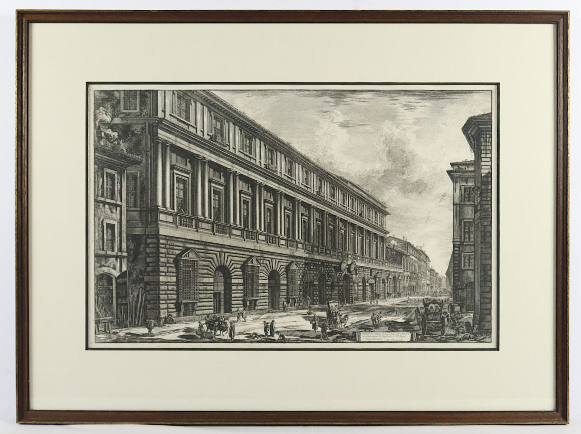 Piranesi, "Palazzo Stopani", aus "Vedute di Roma", R.