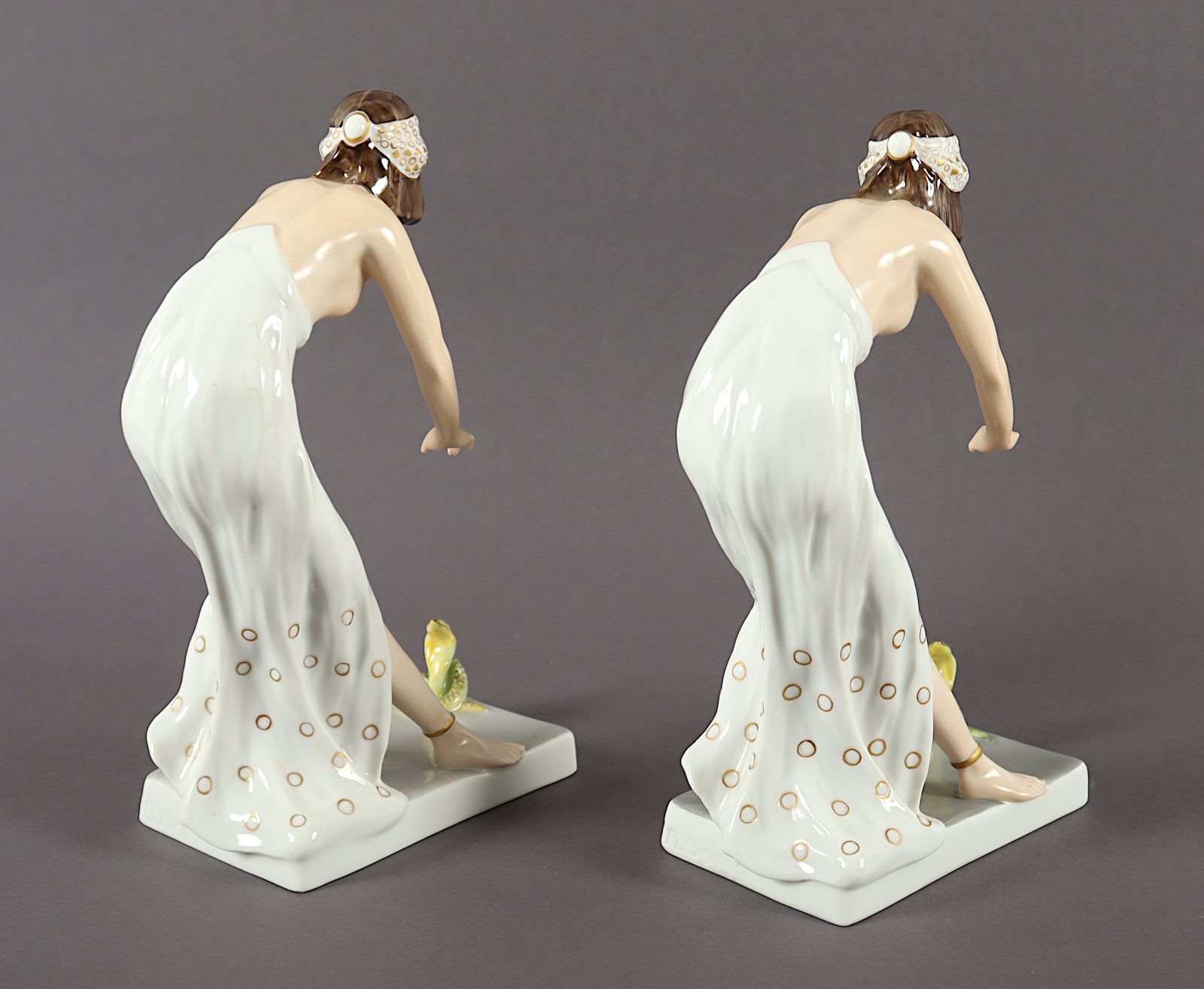 zwei Figuren Schlangentänzerin, Boeß, Rosenthal - Image 4 of 5