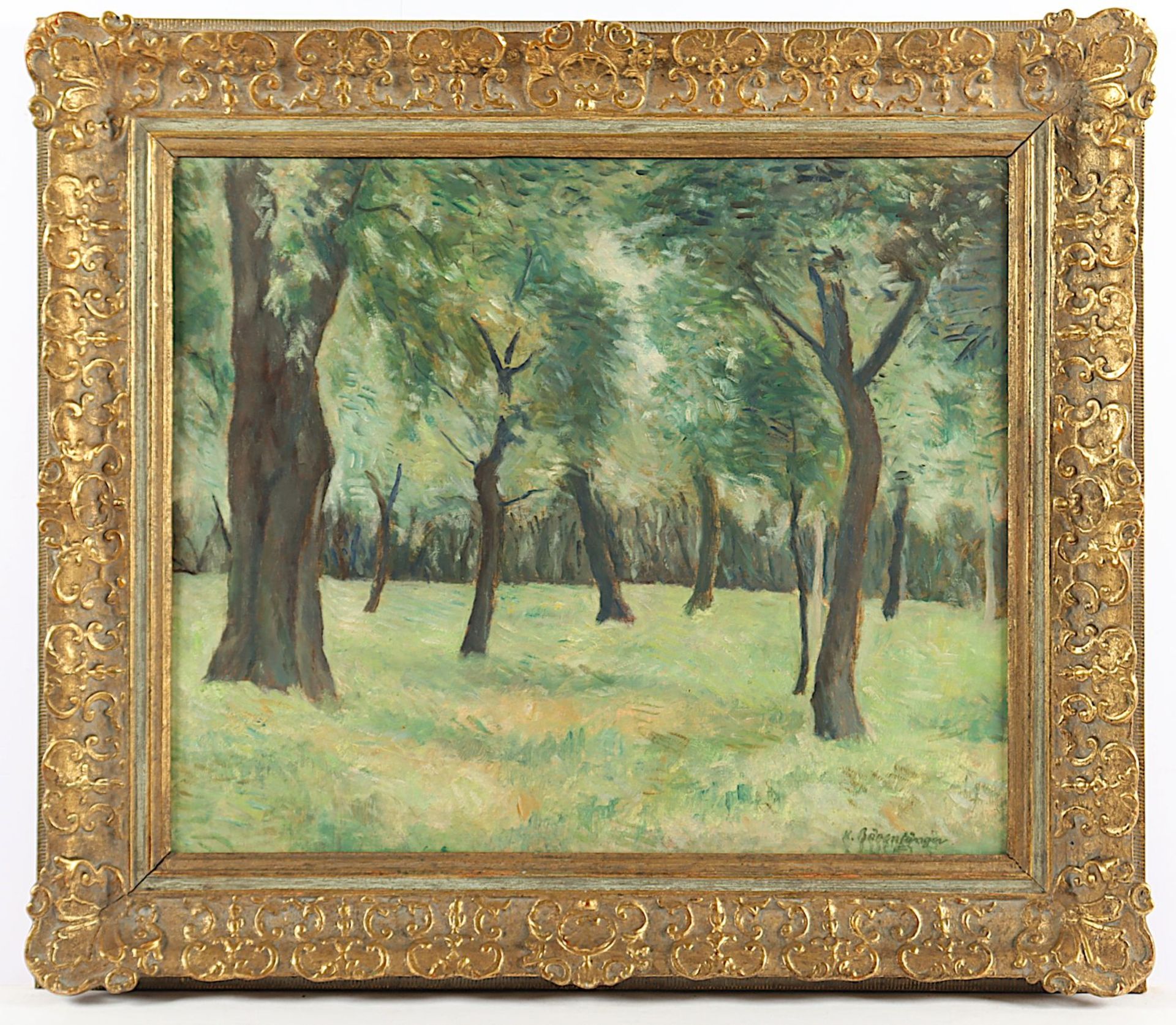 BÄRENFÄNGER, Karl (1888-1947), "Landschaft mit Bäumen", R.