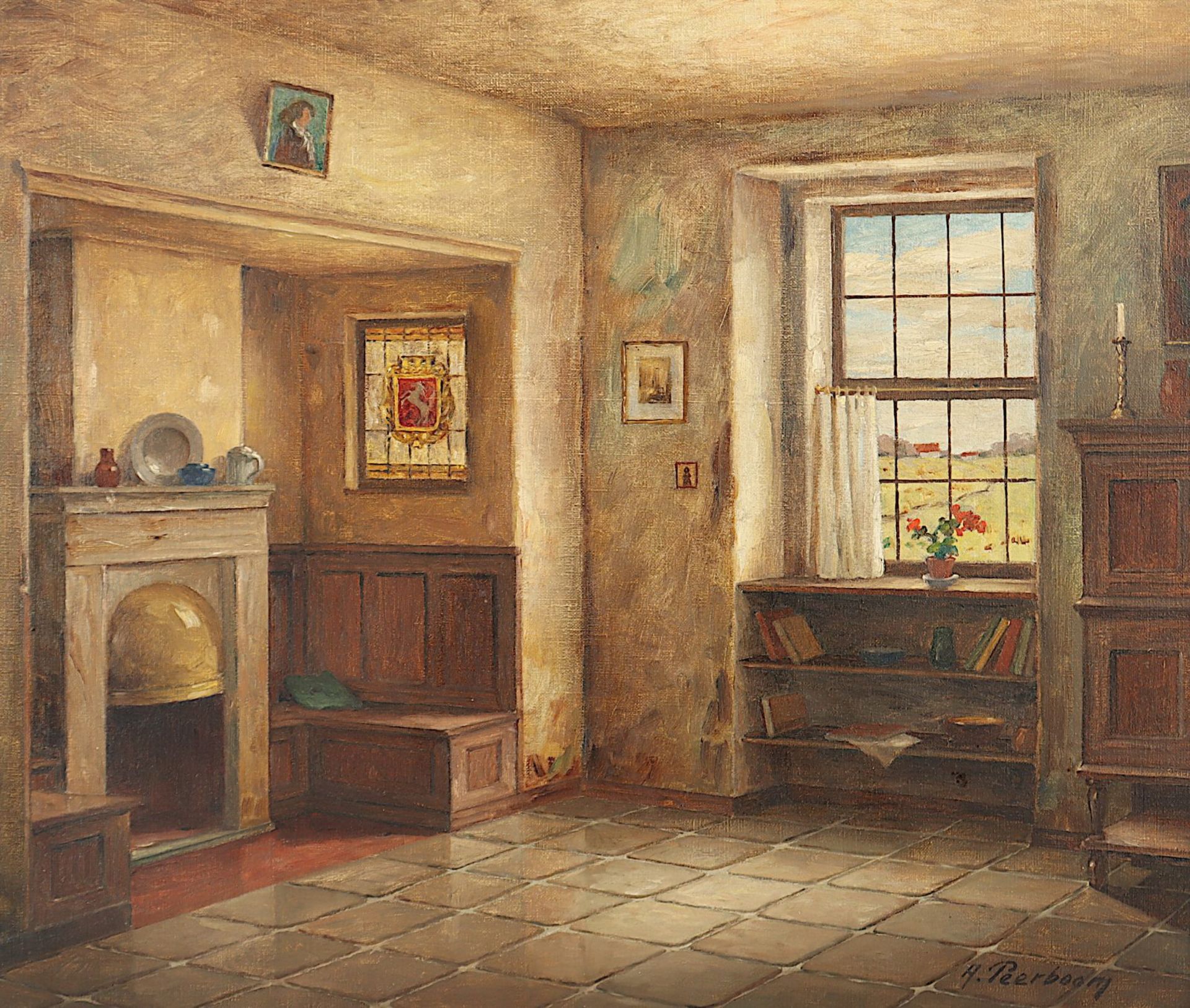 PEERBOOM, Alfons (1882-1958), "Interieur", R. - Image 2 of 4